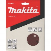 Makita D-54601 Диск шлифовальный 15 отверстий коричневый 150мм A80 10шт